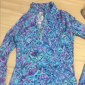 Lilly Pulitzer Blue and Pink Long Sleeve Top